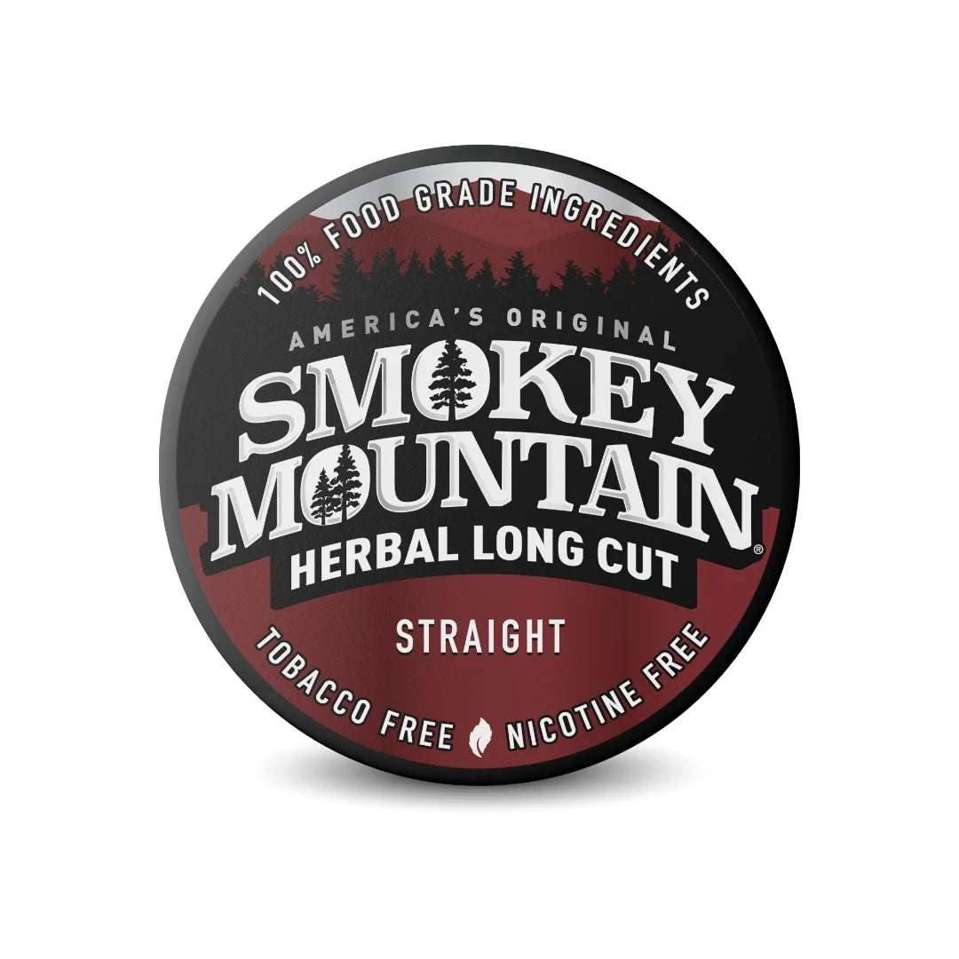 Smokey Mountain Herbal Long Cut packaging on a white background