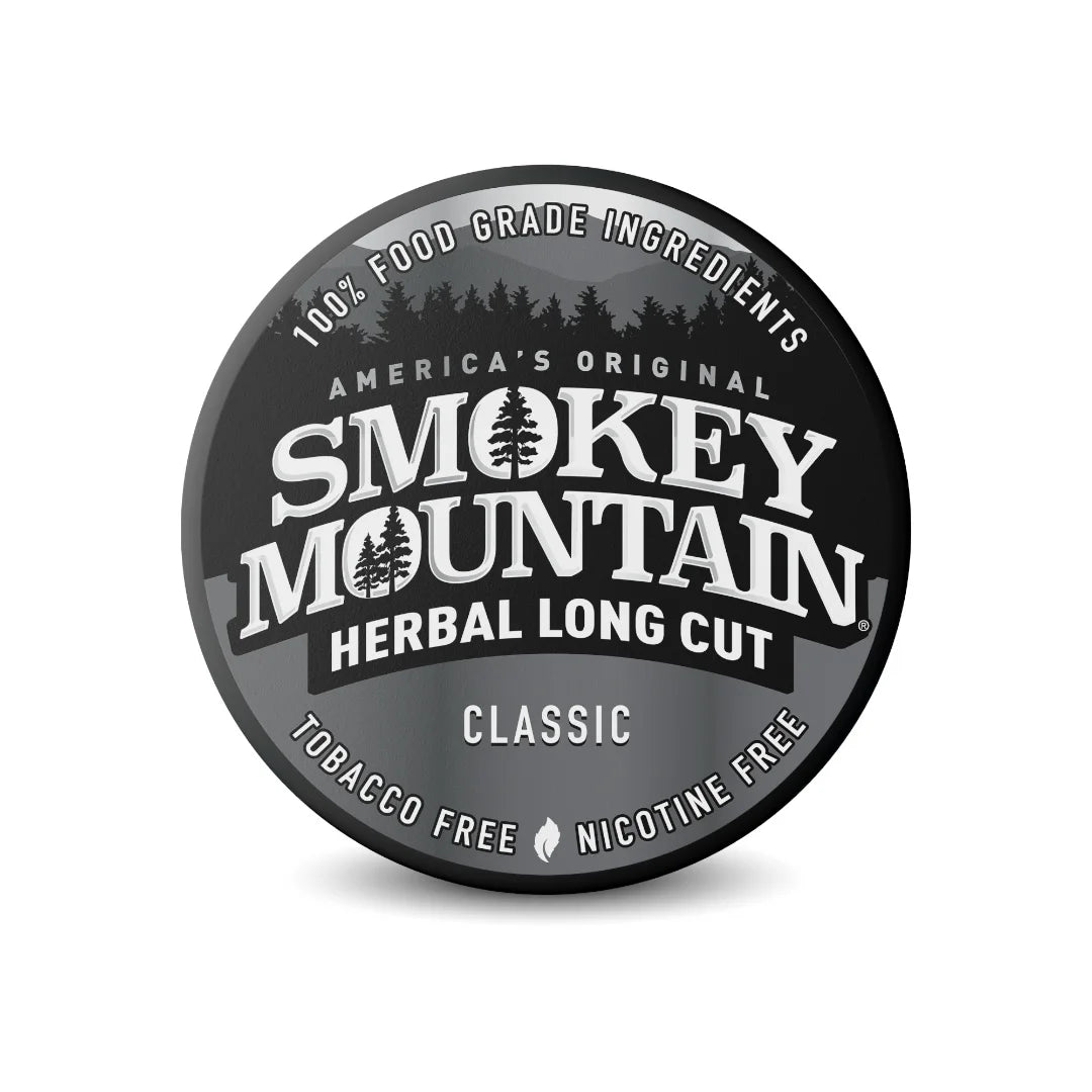 Smokey Mountain Herbal Long Cut packaging on a white background