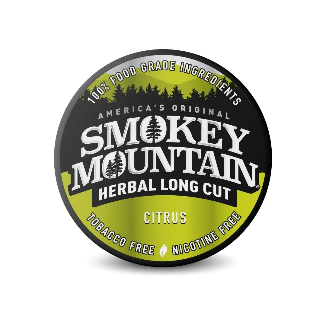 Smokey Mountain Herbal Long Cut packaging on a white background