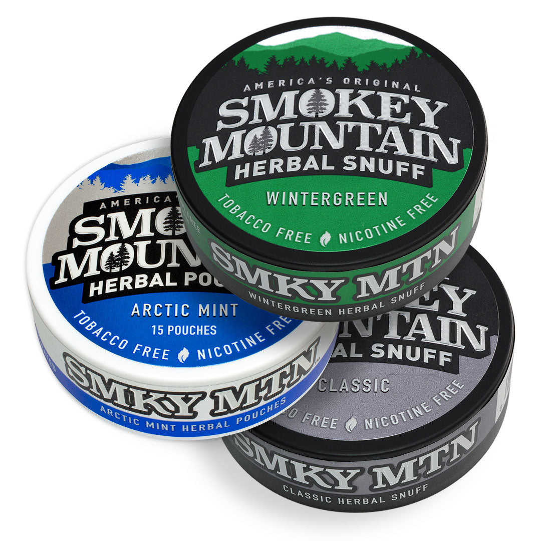 Trial Packs (Pick At Least 3 Flavors) – Smokey Mountain Herbal Snuff &  Pouches