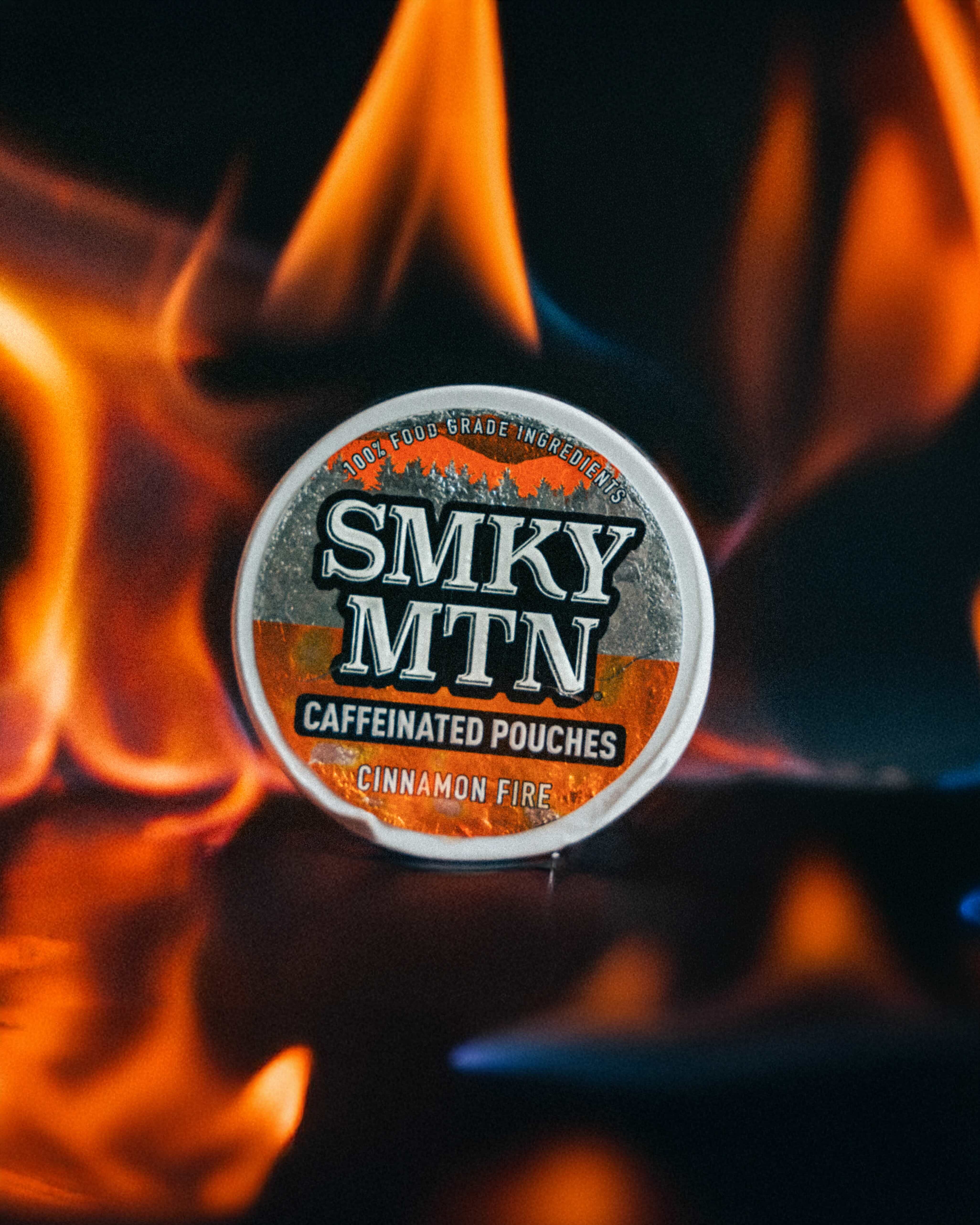 Smokey Mountain Cinnamon Fire Caffeinated Pouches Fiery Photo Ad