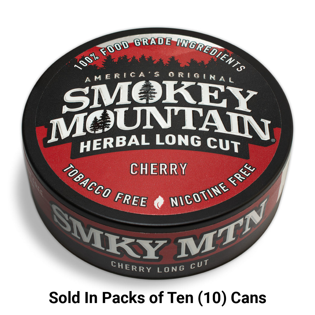 Smokey Mountain Cherry Long Cut - Nicotine and Tobacco Free