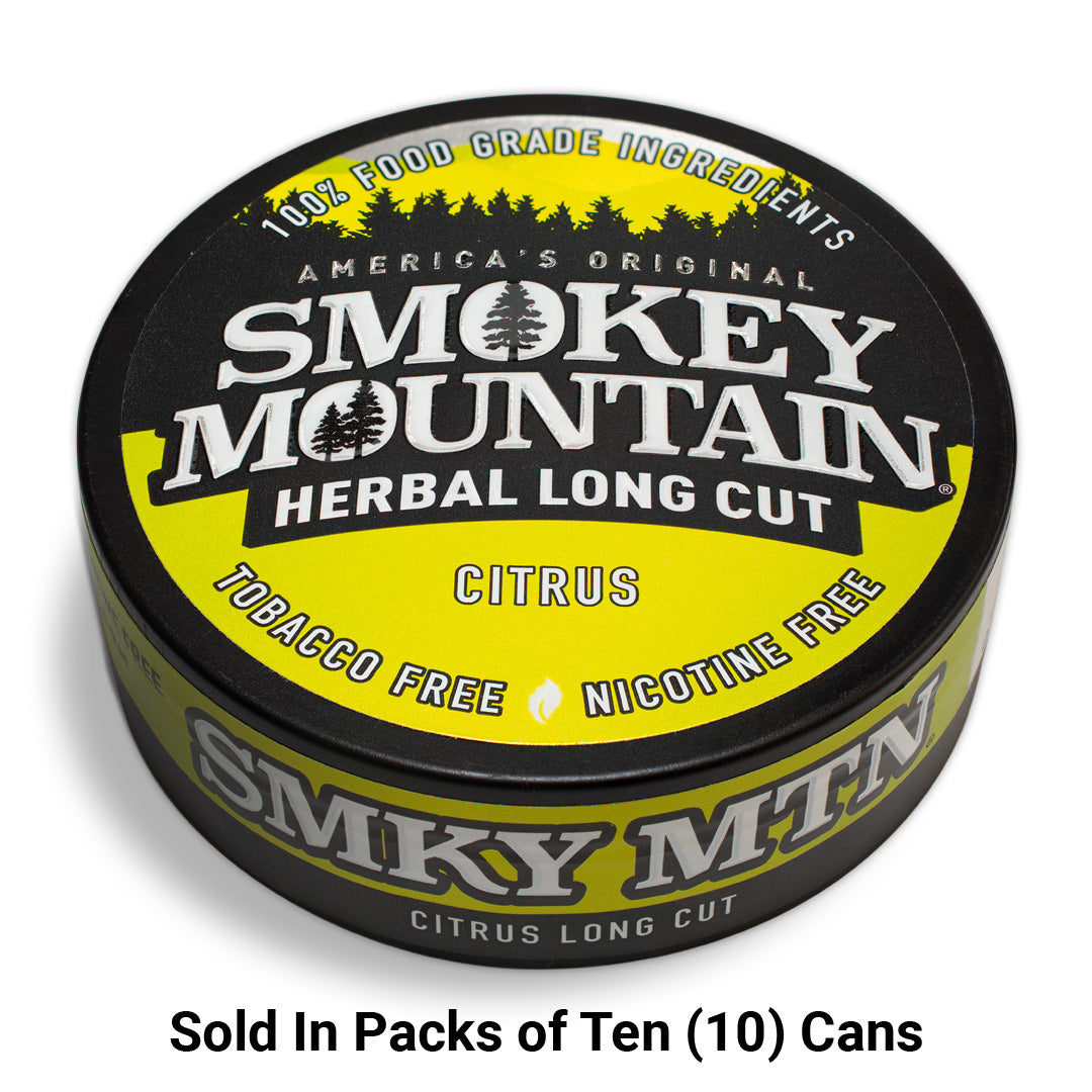 Smokey Mountain Citrus Long Cut - Nicotine and Tobacco Free