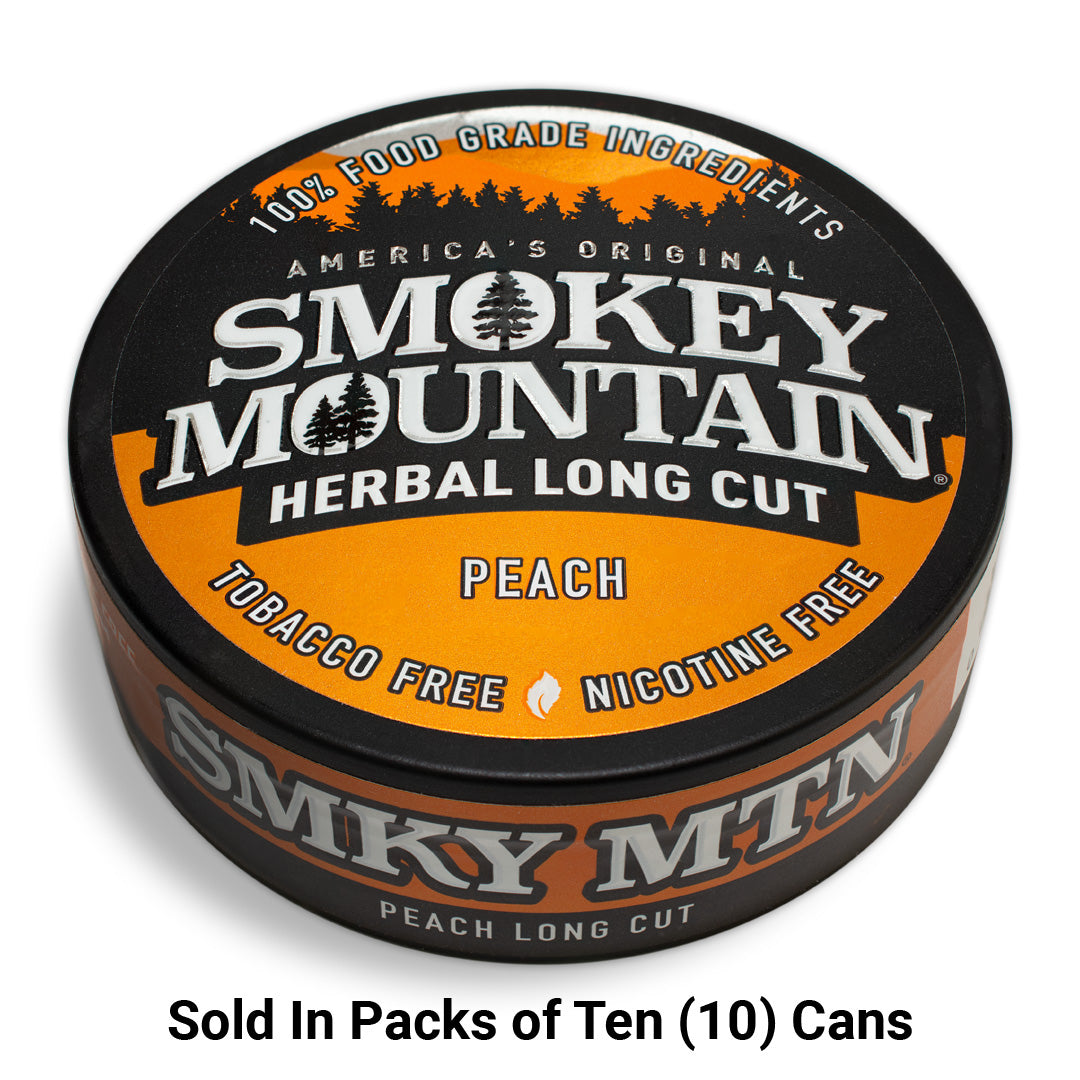 Smokey Mountain Peach Long Cut - Nicotine and Tobacco Free