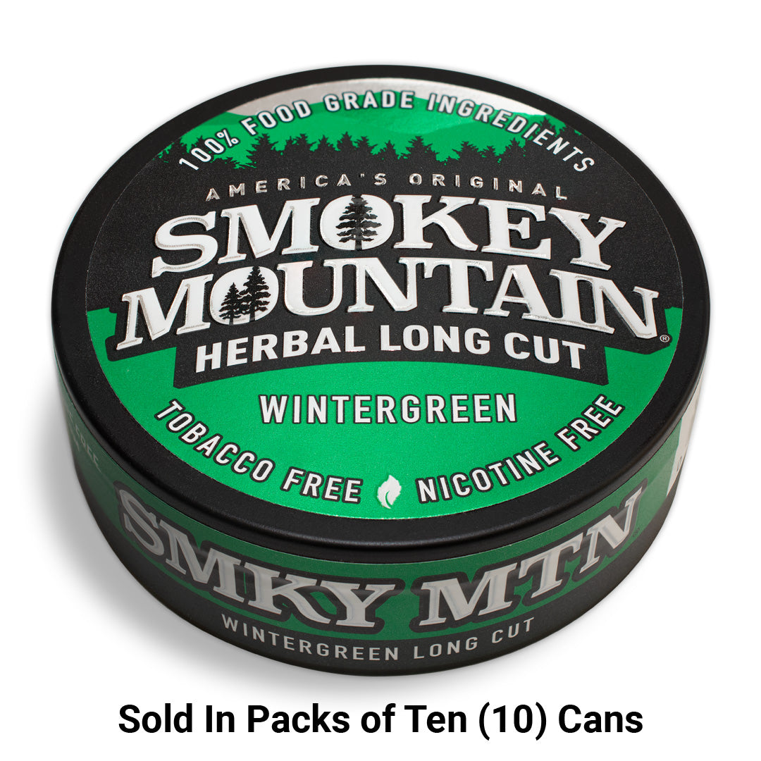 Smokey Mountain Wintergreen Long Cut - Nicotine and Tobacco Free