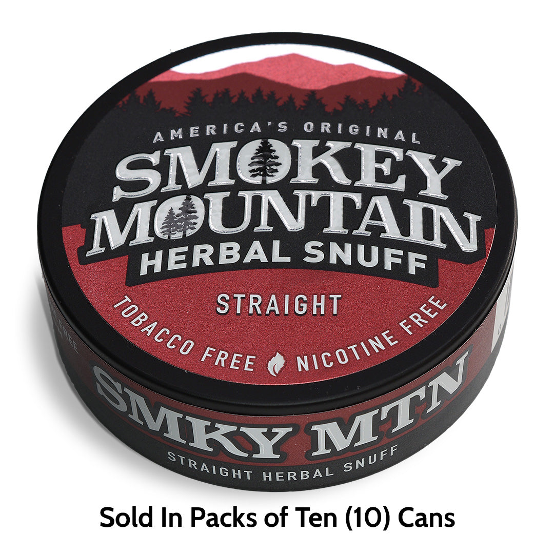 Straight - Can of Long Cut Herbal Snuff