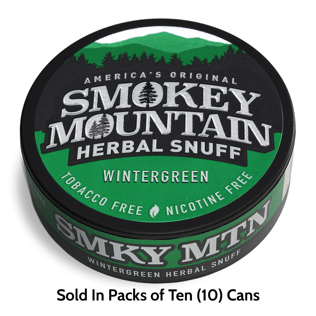 Wintergreen - Can of Long Cut Herbal Snuff