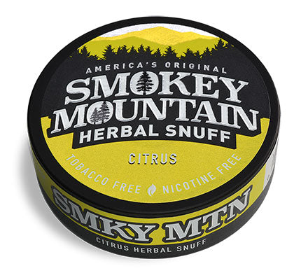 Smokey Mountain Pouches - Wintergreen - Nicotine-Free and Tobacco-Free - 5  Cans - 15 Energy Pouches Per Can Wintergreen w/ Caffeine