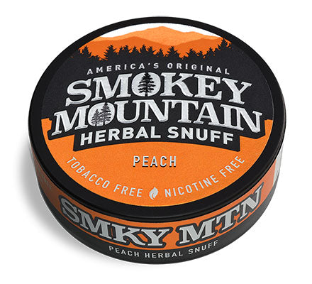 Peach - Can of Long Cut Herbal Snuff